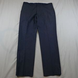 Banana Republic 34 x 32 Navy Blue Woven‎ Non Iron Modern Slim Dress Pants